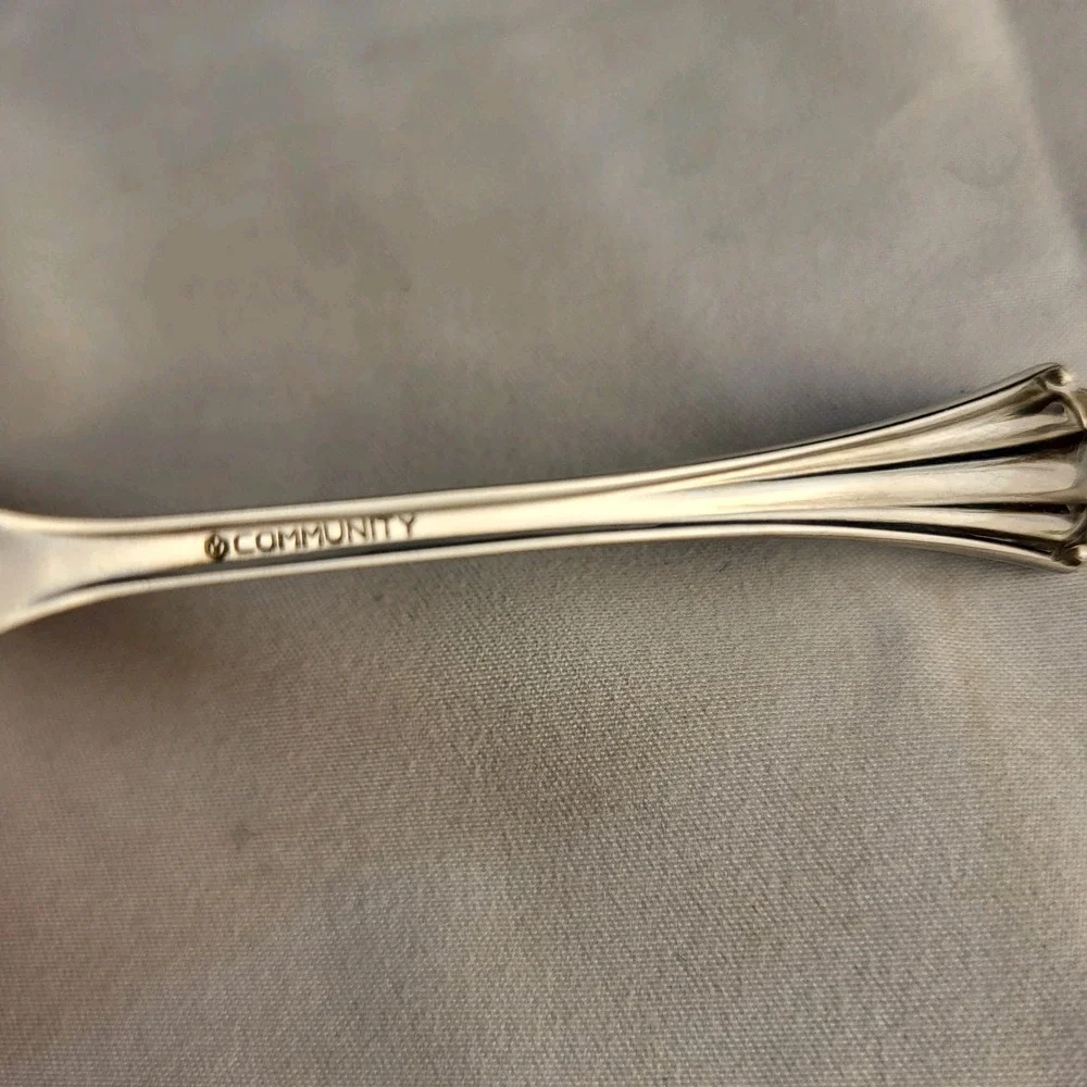 2 pc Vintage Community Stainless  Children's Spoon & Fork Set